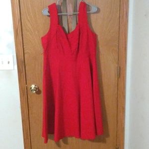 Torrid Red Fit and Flare Skater Dress Sz 16